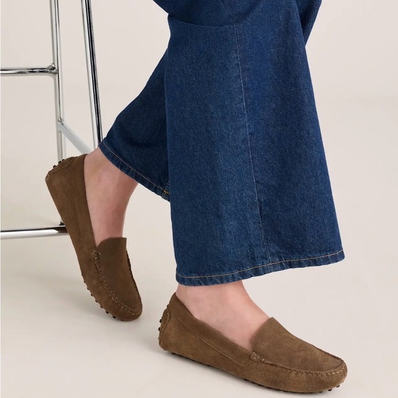 Quince Women's 100% Suede Driver Loafer Medium Brown Size 9 (fit like 8.5) NWT - Picture 3 of 12